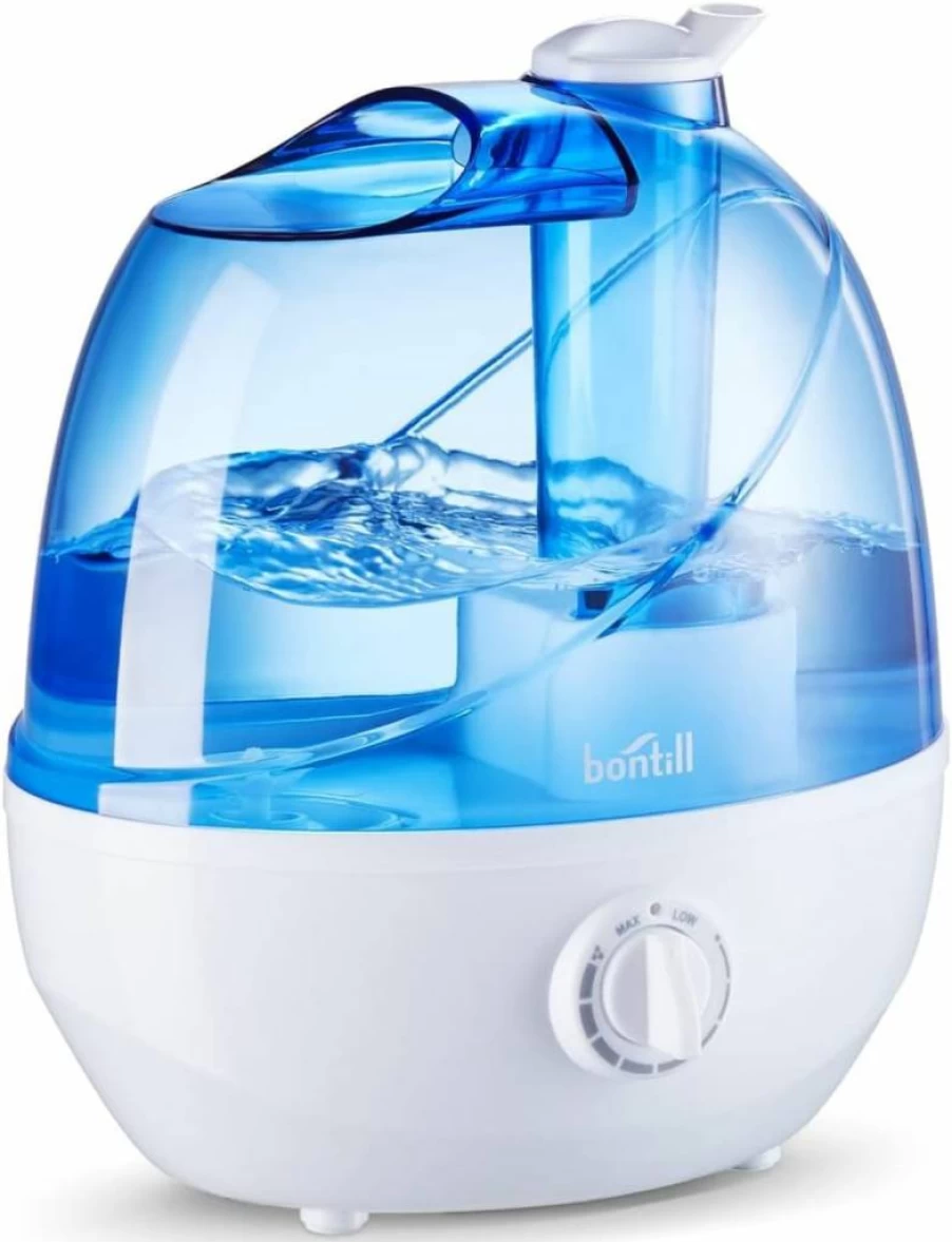 Bontill 2.5L Ultrasonic Cool Mist Humidifier for Bedroom, Office & Nursery - Quiet Operation, 360° Adjustable Nozzle, Auto-Shut Off, Ideal for Large Rooms & Indoor Plants