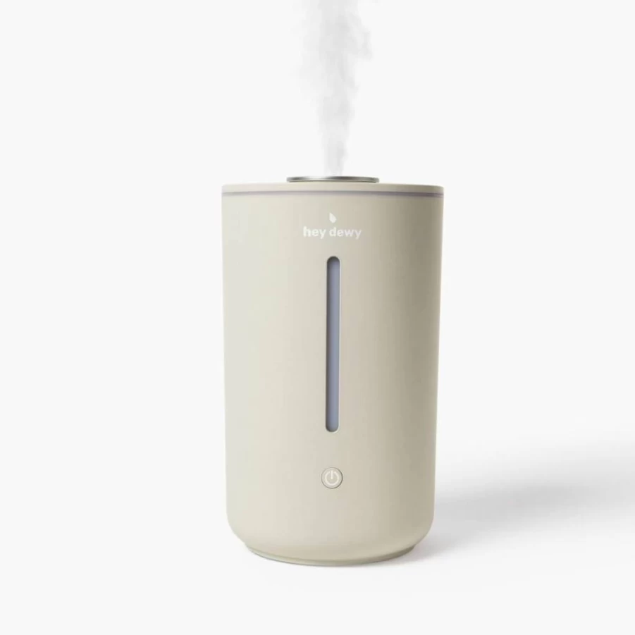 Hey Dewy Ultrasonic Humidifier - Cool Mist for Home, Office, Bedroom & Spa, Quiet Air Hydration in Sand Color