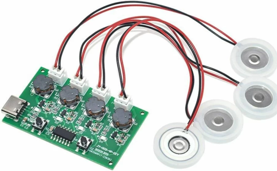 Wengjack 4-Channel Portable Humidifier Driver Board Module for Home & Office Humidity Control