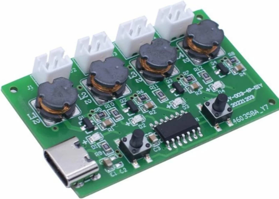 Wengjack 4-Channel Portable Humidifier Driver Board Module for Home & Office Humidity Control