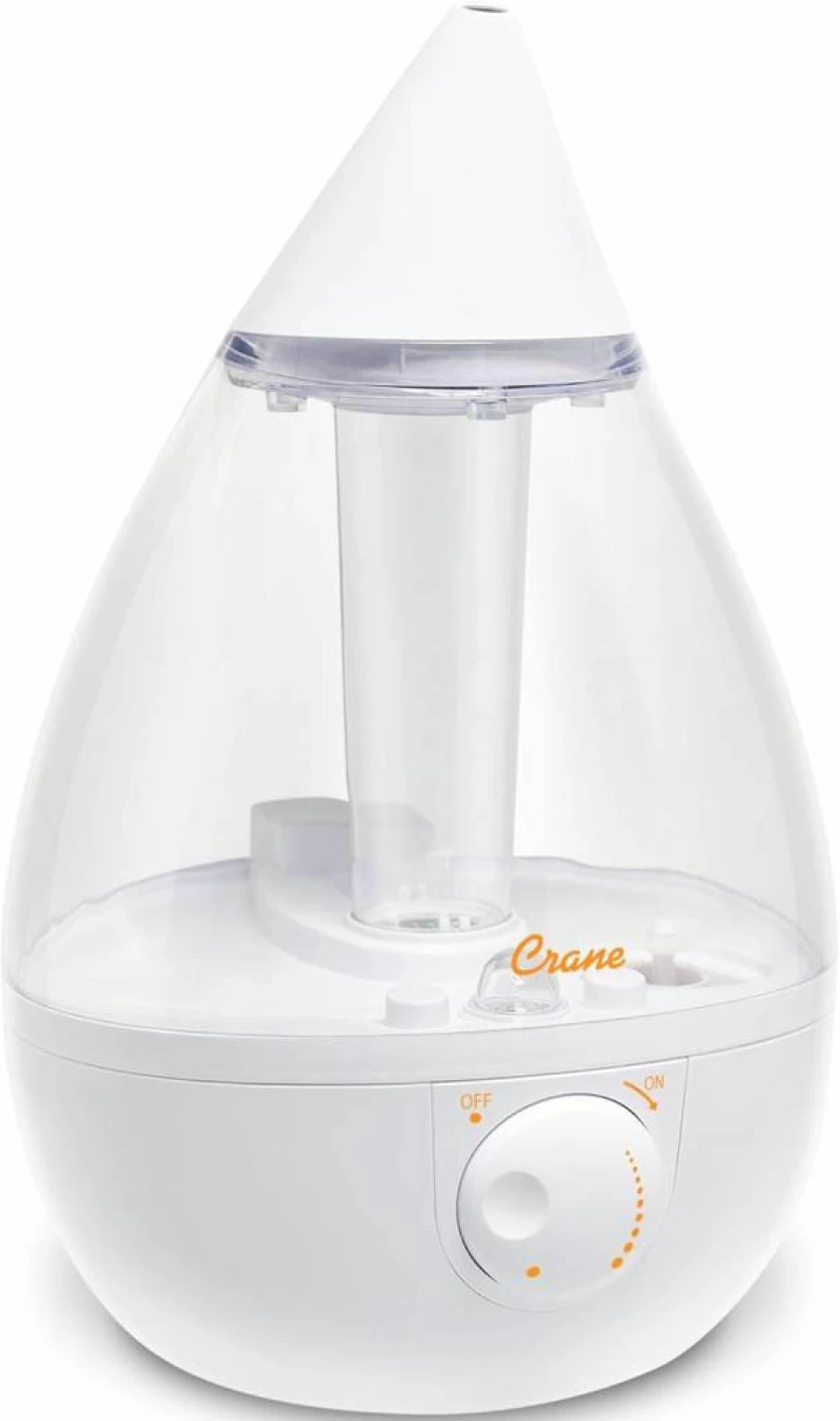 Crane 1 Gallon Ultrasonic Cool Mist Humidifier for Baby Nursery, Bedroom & Office, Adjustable Humidity, Auto Shut-Off, Easy Clean, Blue & White