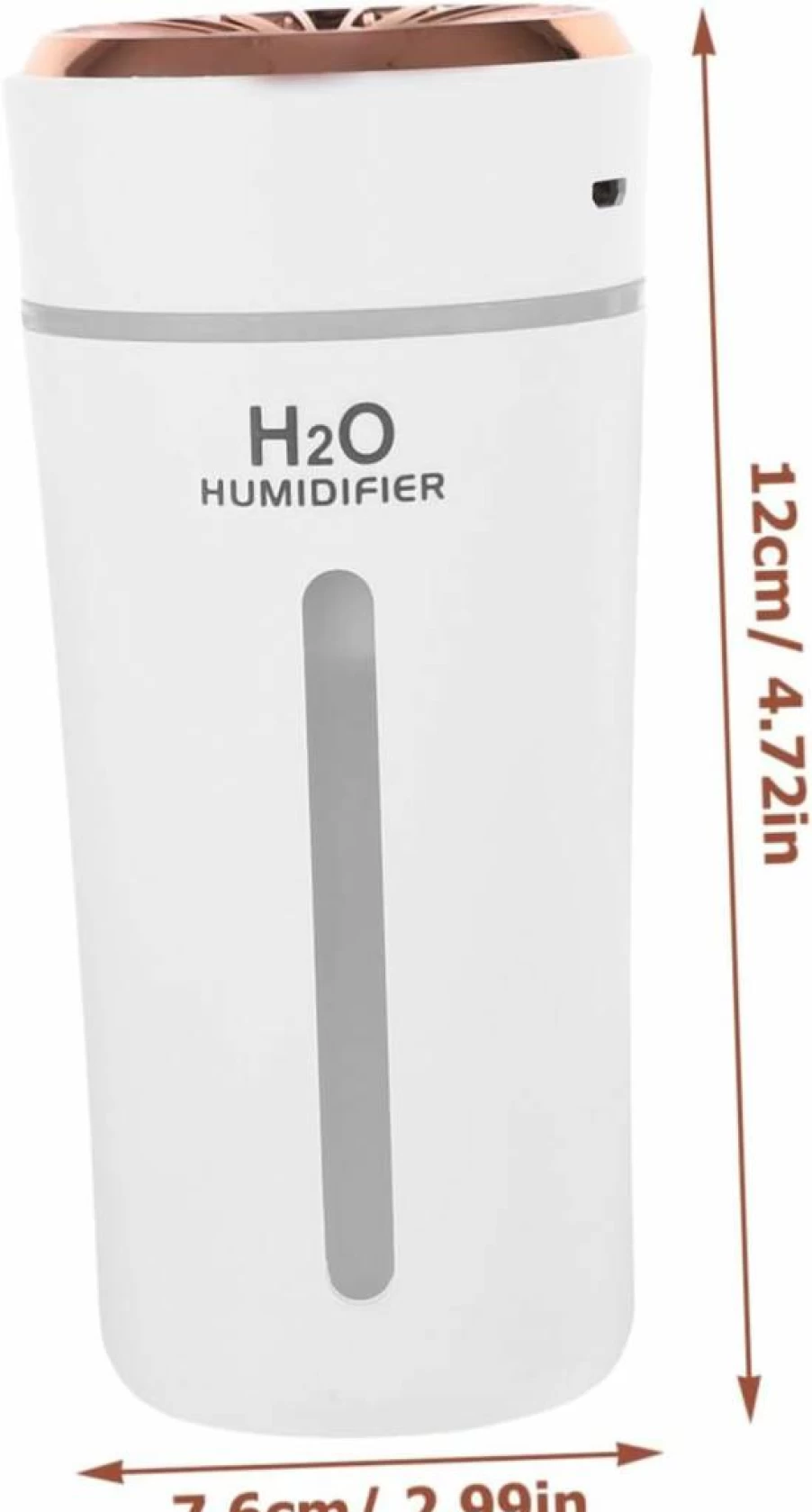 CHILDWEET USB Mini Humidifier Portable Personal Humidifier for Home Office Car with Night Light Elegant White Gift for Friends and Family