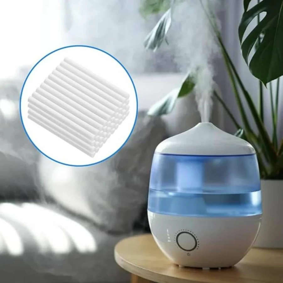 WengJack 50-Pack Humidifier Wick Filters - Easy Install Cotton Sticks with Sponge Texture for Home & Office Humidifiers
