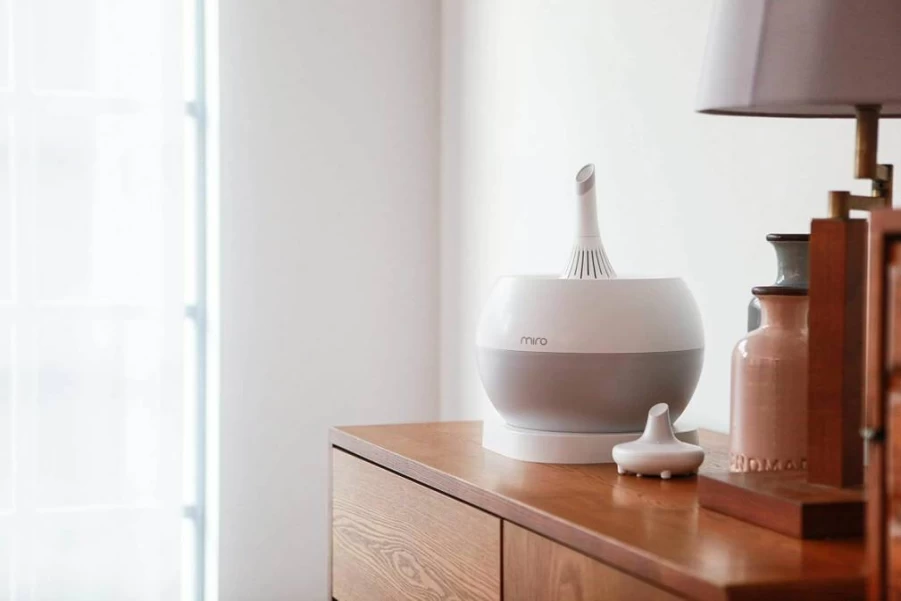 Miro Nr07G Ultrasonic Humidifier - Top-Fill, Washable, Cool Mist for Large Rooms, Whisper Quiet, Easy to Clean & Use, Sanitary Design