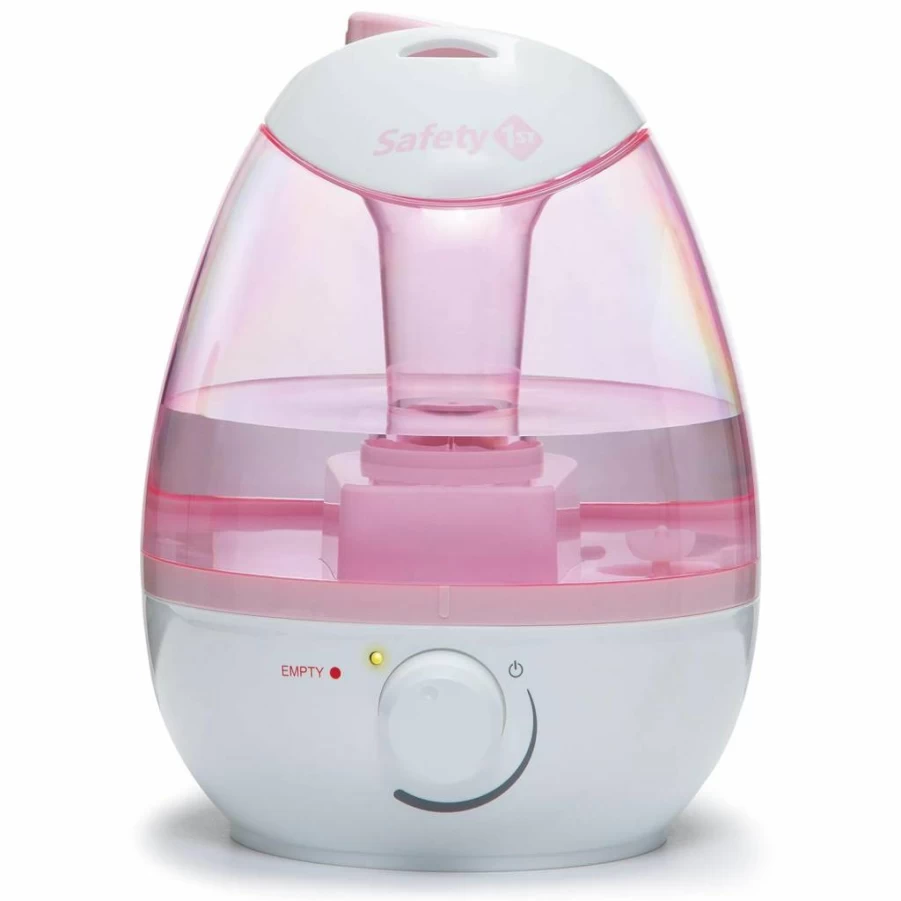 Safety 1st Pink Cool Mist Humidifier for Babies - Filter-Free, Quiet & Safe Nursery Humidifier