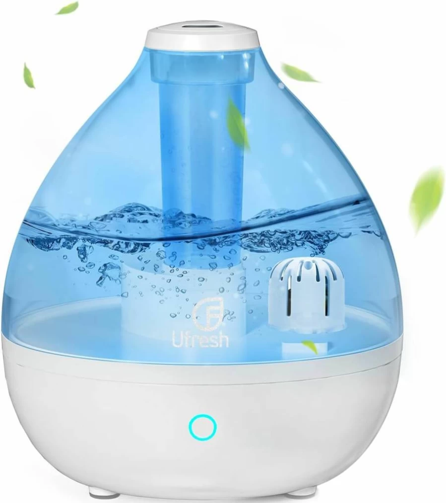 Ufresh Cool Mist Humidifier for Home & Bedroom, 2.6L Large Room Air Vaporizer with Touch Control, Auto Shut-Off, Whisper-Quiet Operation, Ideal for Baby Nursery, Kids Room & Plants (Sky Blue)