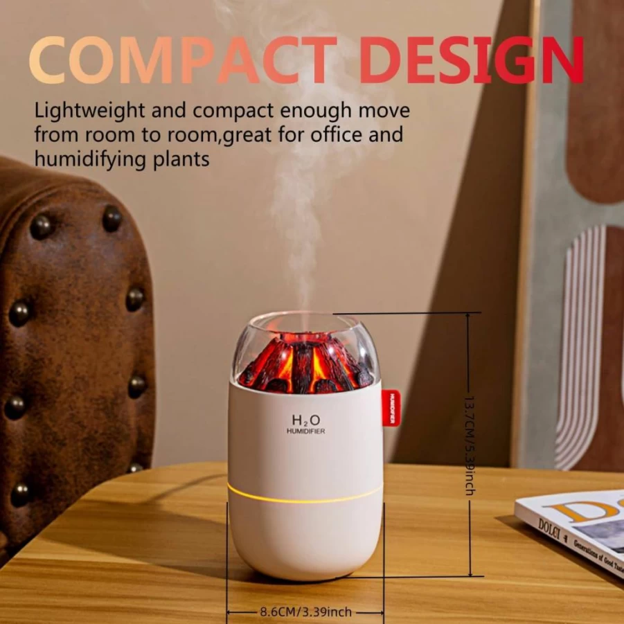 Vromoon Portable Mini Humidifier - Super Quiet Cool Mist for Home, Office, Travel, Baby & Bedroom, 2 Mist Modes, Compact Desktop Humidifier (Pink)