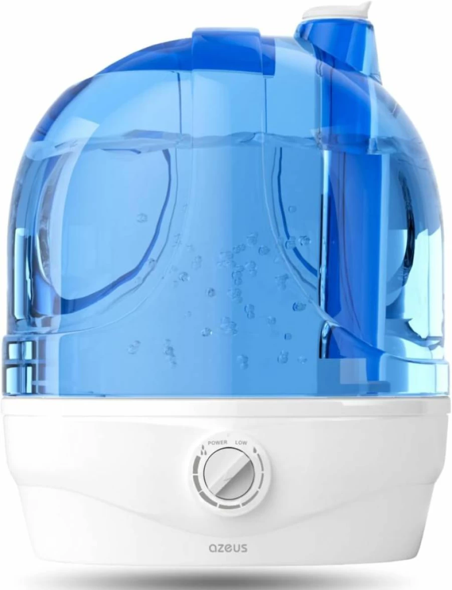 AZEUS 2.8L Ultrasonic Cool Mist Humidifier for Large Rooms, Quiet Operation with Auto Shut-Off, BPA-Free, Microporous Filter, Ideal for Babies and Office Use