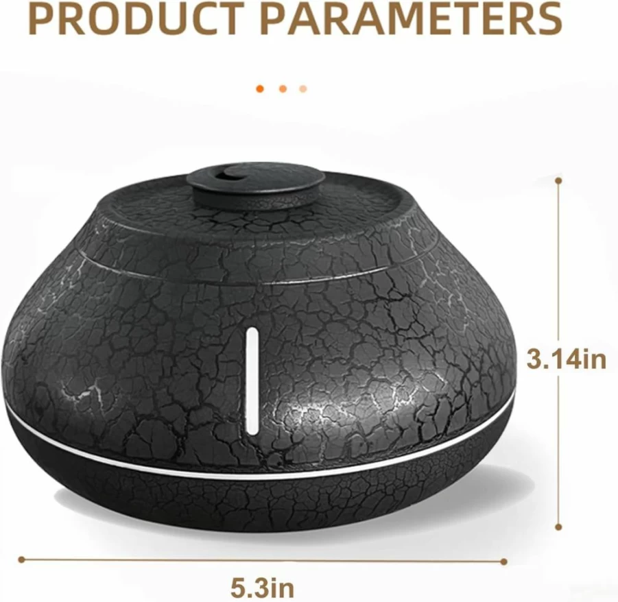 MIFXIN Essential Oil Diffuser & Humidifier 2-in-1 with 7 Color LED Night Light, Auto Shut-Off, Cool Mist Aromatherapy for Home, Bedroom, Office, Yoga (White)