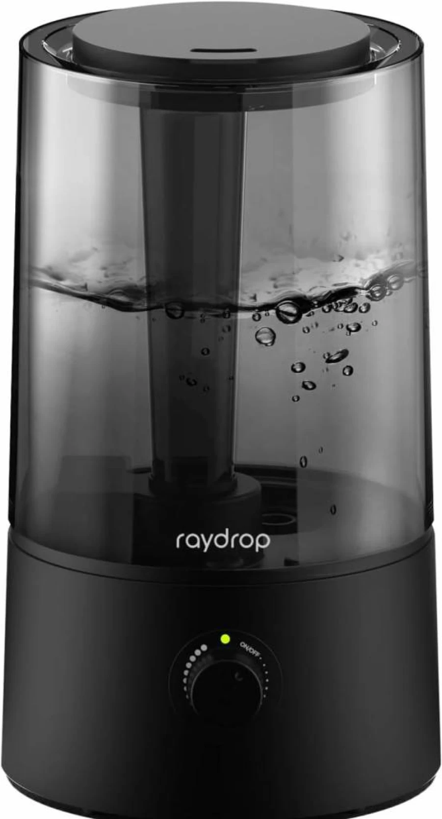 Raydrop Ultrasonic Cool Mist Humidifier 1.7L for Home, Bedroom, Nursery - Quiet, Small, Auto Shut-Off, Space-Saving Design (110V, 0.45 Gallon)