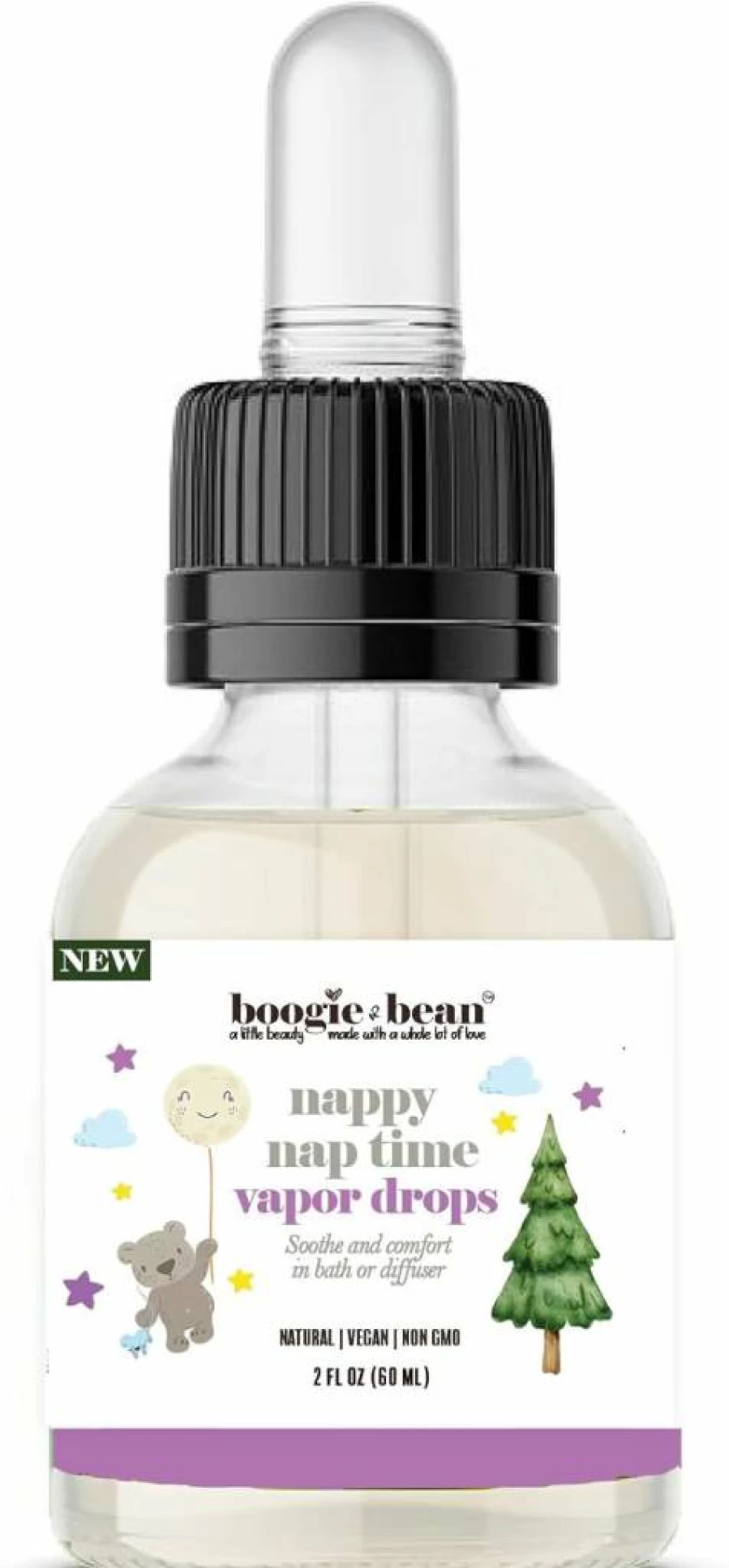 Boogie and Bean Lavender Baby Essential Oil - Calming Vapor Drops for Bedtime, Bath & Aromatherapy Diffuser | Soothing Sleep Solution for Infants