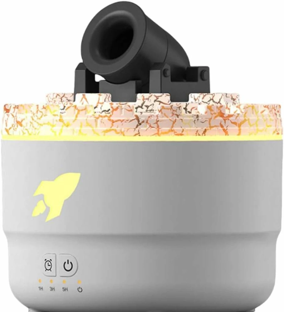 FHNUVB 7-Color LED Aroma Humidifier - Silent Cannon Blast Diffuser for Home, Bedroom, Office - Portable Air Vaporizer with 2 Modes, Turret Design, Aromatherapy Essential Oil Diffuser
