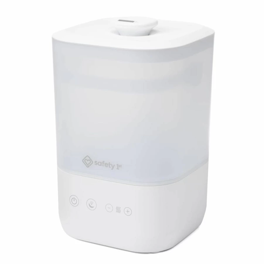 Safety 1st Top-Fill Cool Mist Humidifier - Quiet Ultrasonic Humidifier for Nursery & Bedroom, White