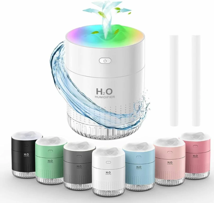 Besky Portable Humidifier - Rechargeable Mini Cool Mist Humidifier for Bedroom, Office, Travel with 2 Modes, Quiet Operation & Night Light