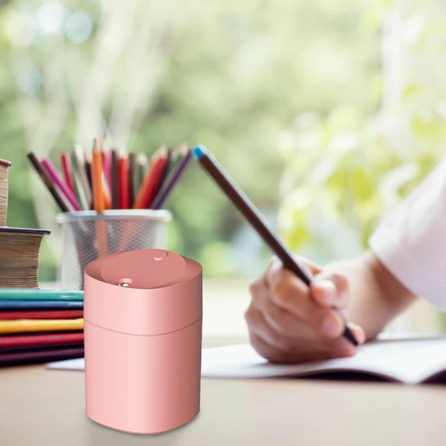 Generic Portable Ultrasonic Cool Mist Humidifier - USB-Powered, Quiet Personal Desk Humidifier for Home & Office, 7.5x7.5x10.16cm Compact Air Moisturizer for Better Nighttime Breathing
