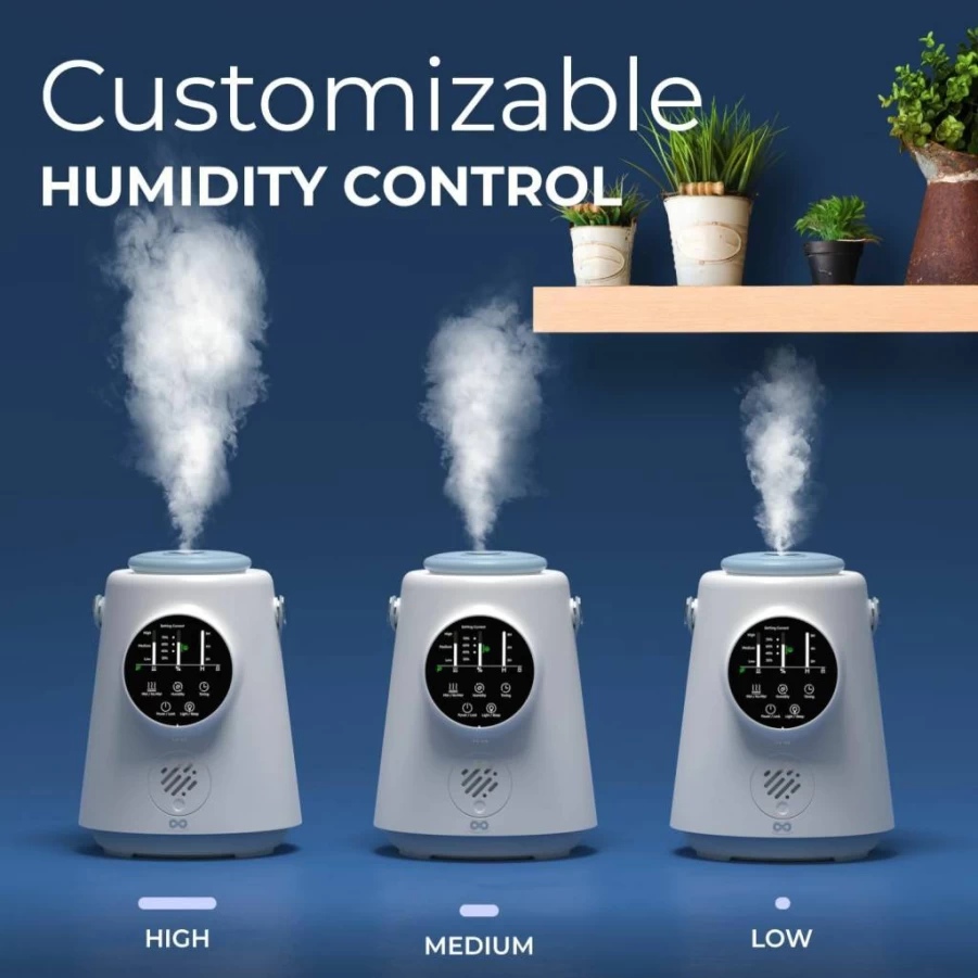 Everlasting Comfort 2.5L Top Fill Humidifier - Quiet Cool Mist for Large Rooms, Bedroom & Home, Easy to Clean, Soothing Hydration for Adults