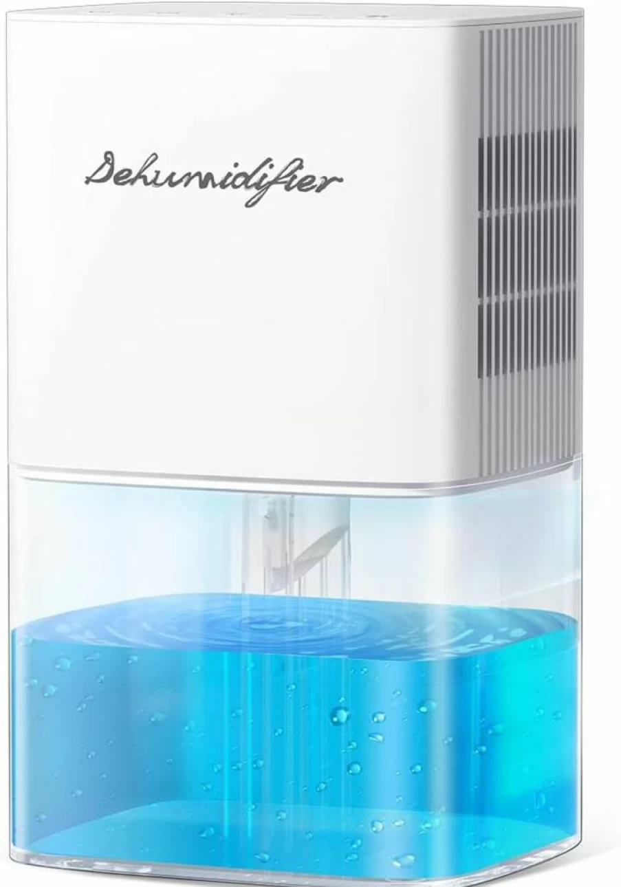 BeOkay 1800Ml Small Dehumidifier for Home & Bathroom, 230 Sq Ft Coverage, 10 Color Lights, 5 Timers, 3 Modes, Auto Shut Off, Ultra Quiet for Bedroom