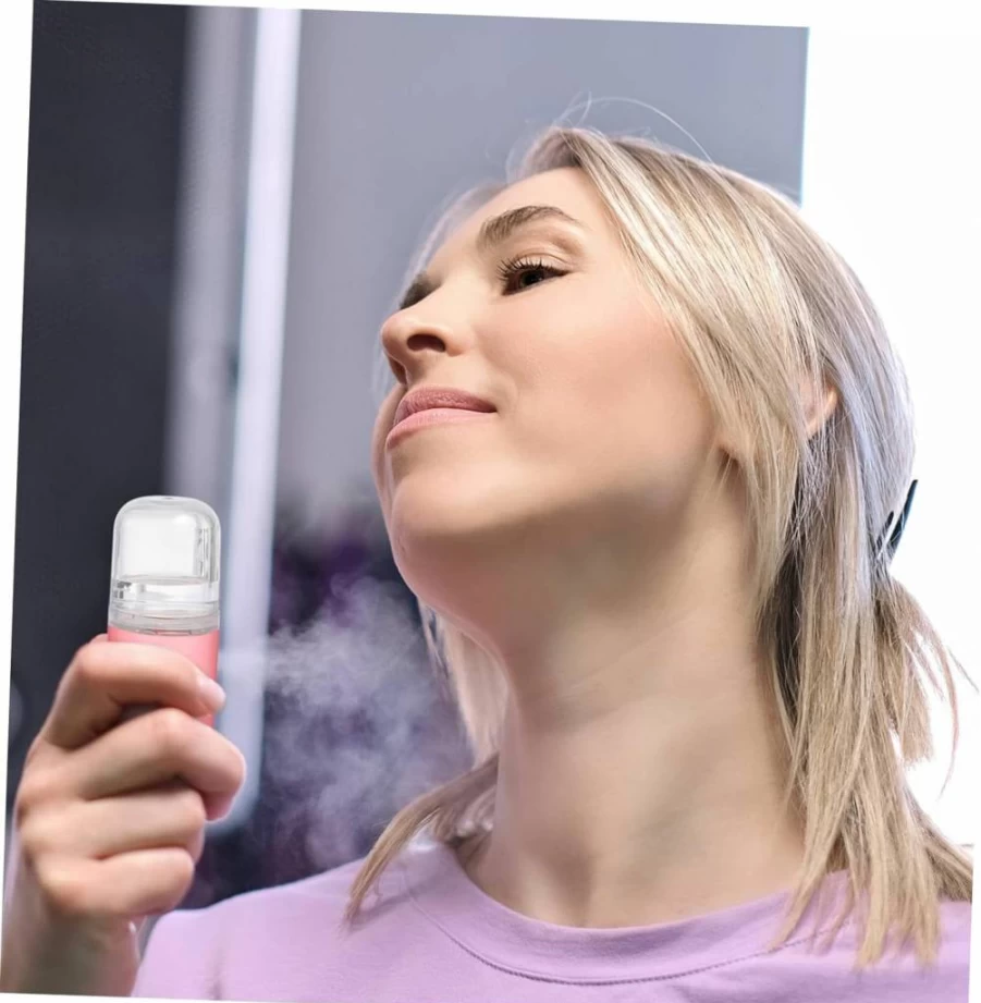 Zerodeko Portable USB Humidifier & Aromatherapy Diffuser - Pink, Quiet Operation for Home, Office, Travel