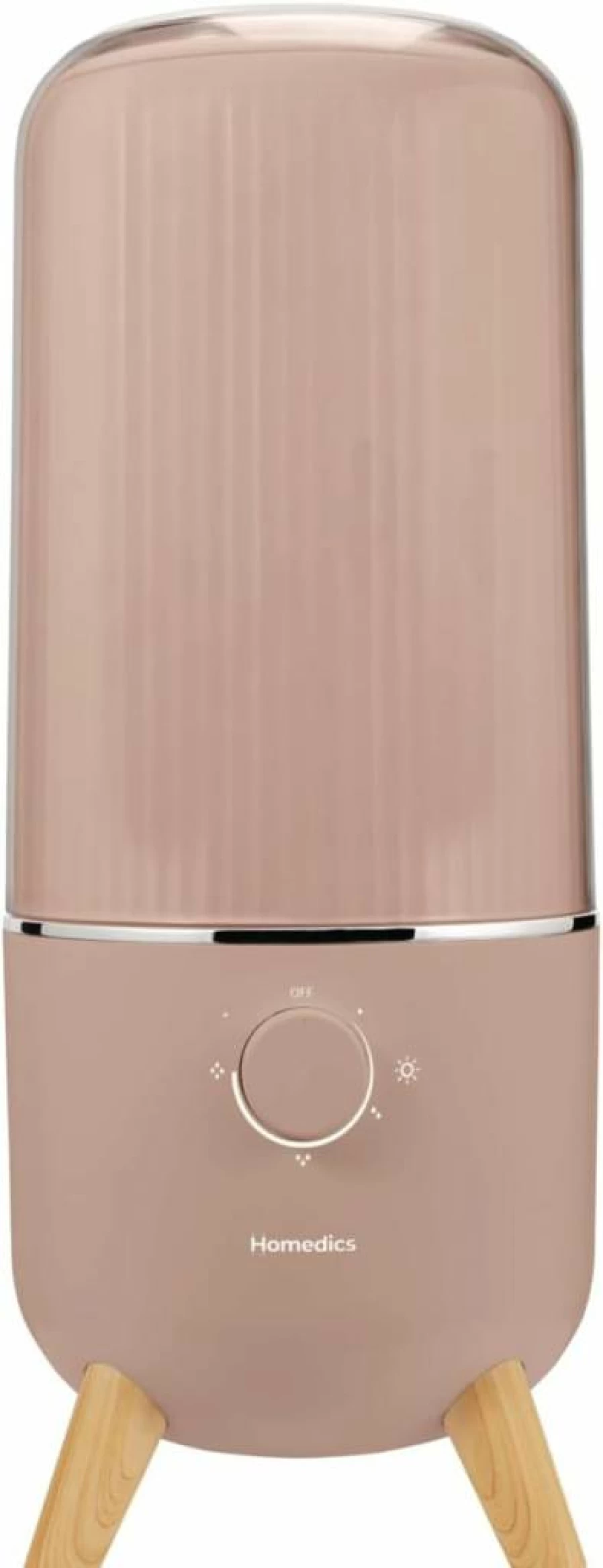 HoMedics White Ultrasonic Cool Mist Humidifier for Bedroom & Office, 0.97 Gallon, 45H Runtime, Ultra Quiet with Aromatherapy, Night Light, Auto Shut Off, Demineralization Filter