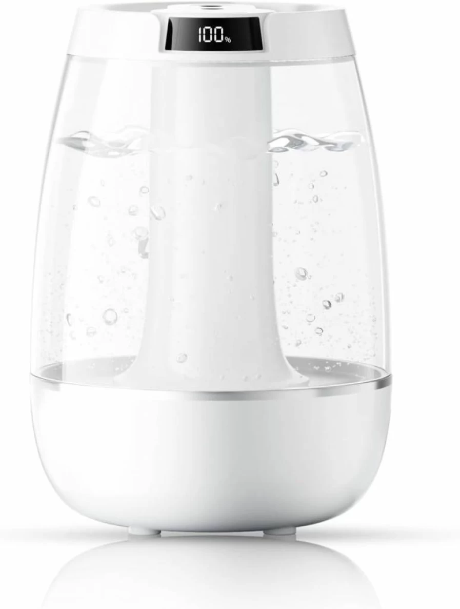 ALIANSHENG 3L Ultrasonic Cool Mist Humidifier - Large Capacity, Quiet Operation, Auto Shut-Off & Waterless Protection for Bedroom, Office, and Plants