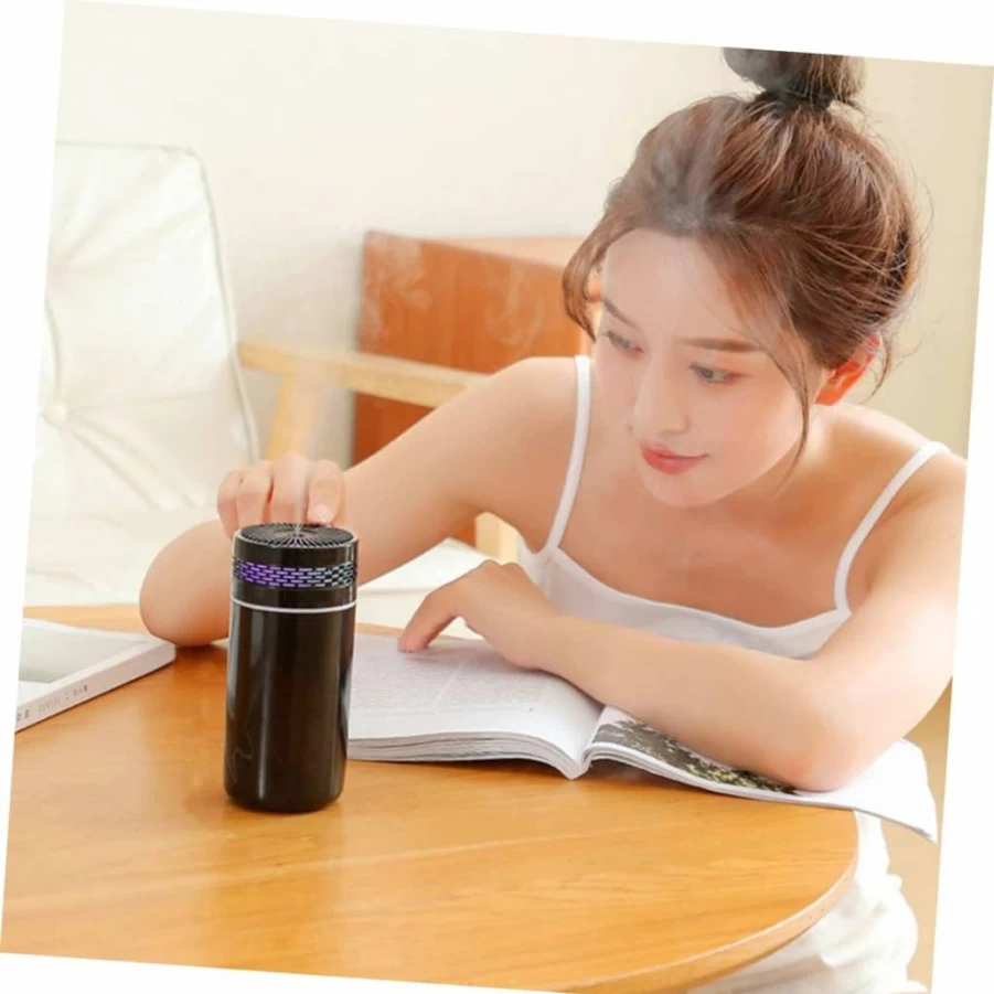 HOLIDYOYO USB Mini Humidifier with Night Light, Compact & Silent for Home, Car, Office, Bedroom