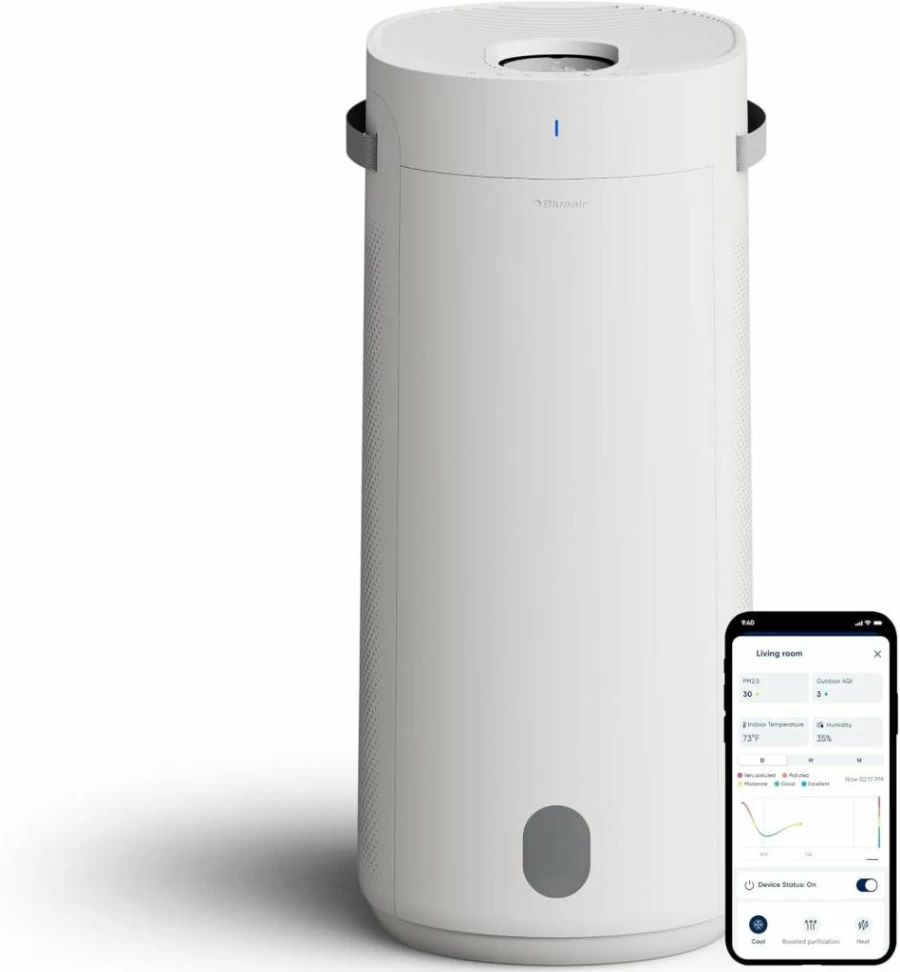 BLUEAIR 2-in-1 Air Purifier and Humidifier with HEPASilent and 360 InvisibleMist Technology, Covers 1726 Sq Ft, Top Pour Design for Balanced Air