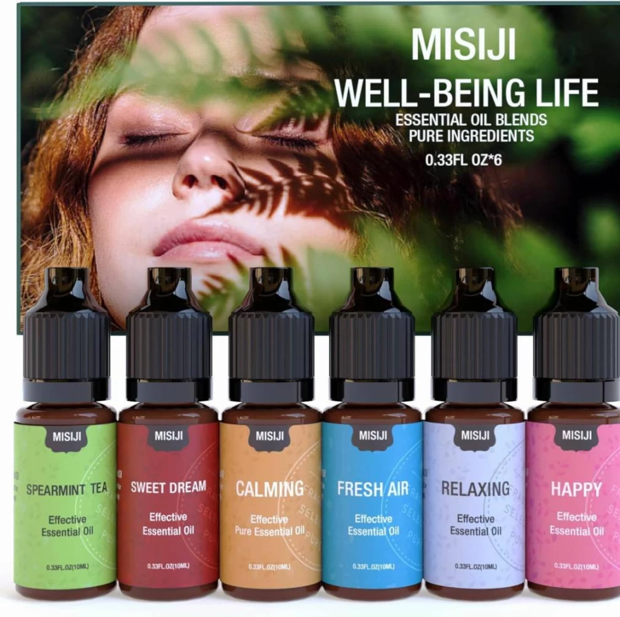 MISIJI Essential Oils Set - 10 Scents for Aromatherapy, Diffuser, Candle & Soap Making, Laundry, Humidifiers - Blissful Fragrance Oils for Home