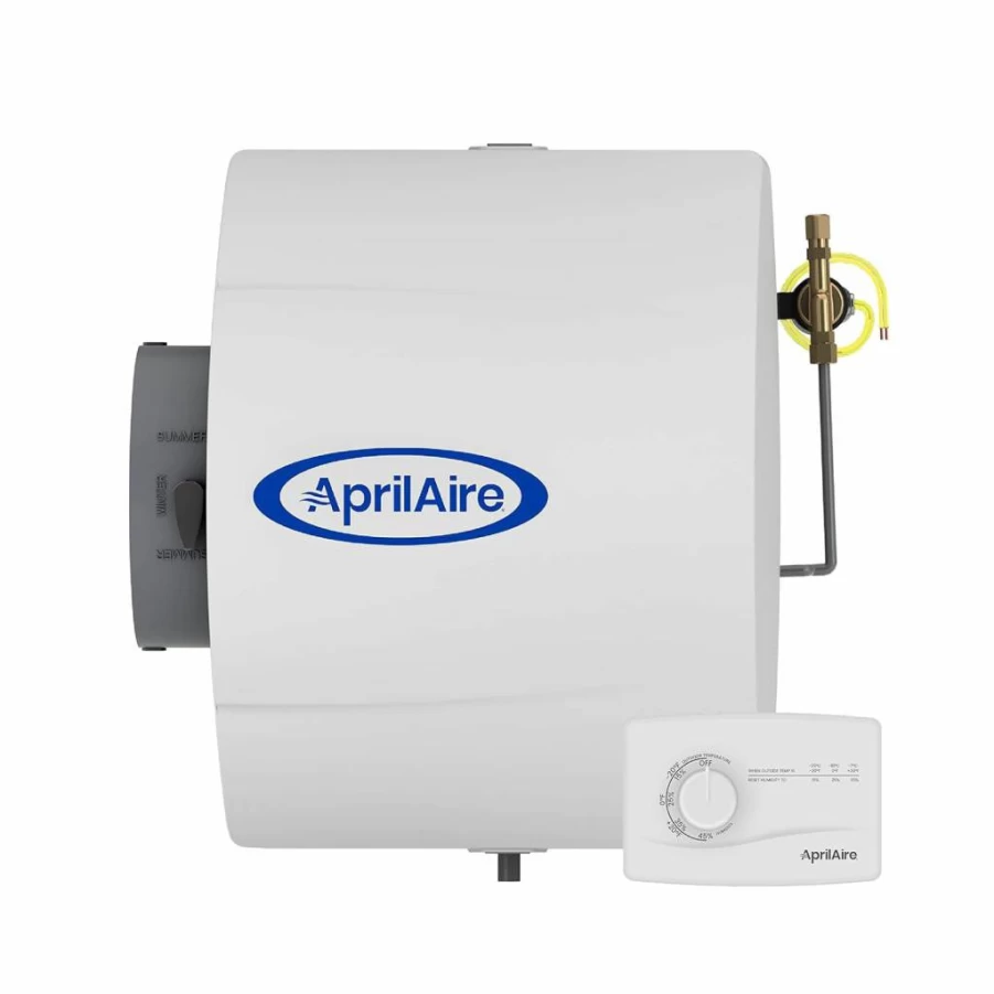 Aprilaire 600M Whole-House Humidifier - High Output Furnace Humidifier for Large Homes Up to 5,000 Sq. Ft. - White