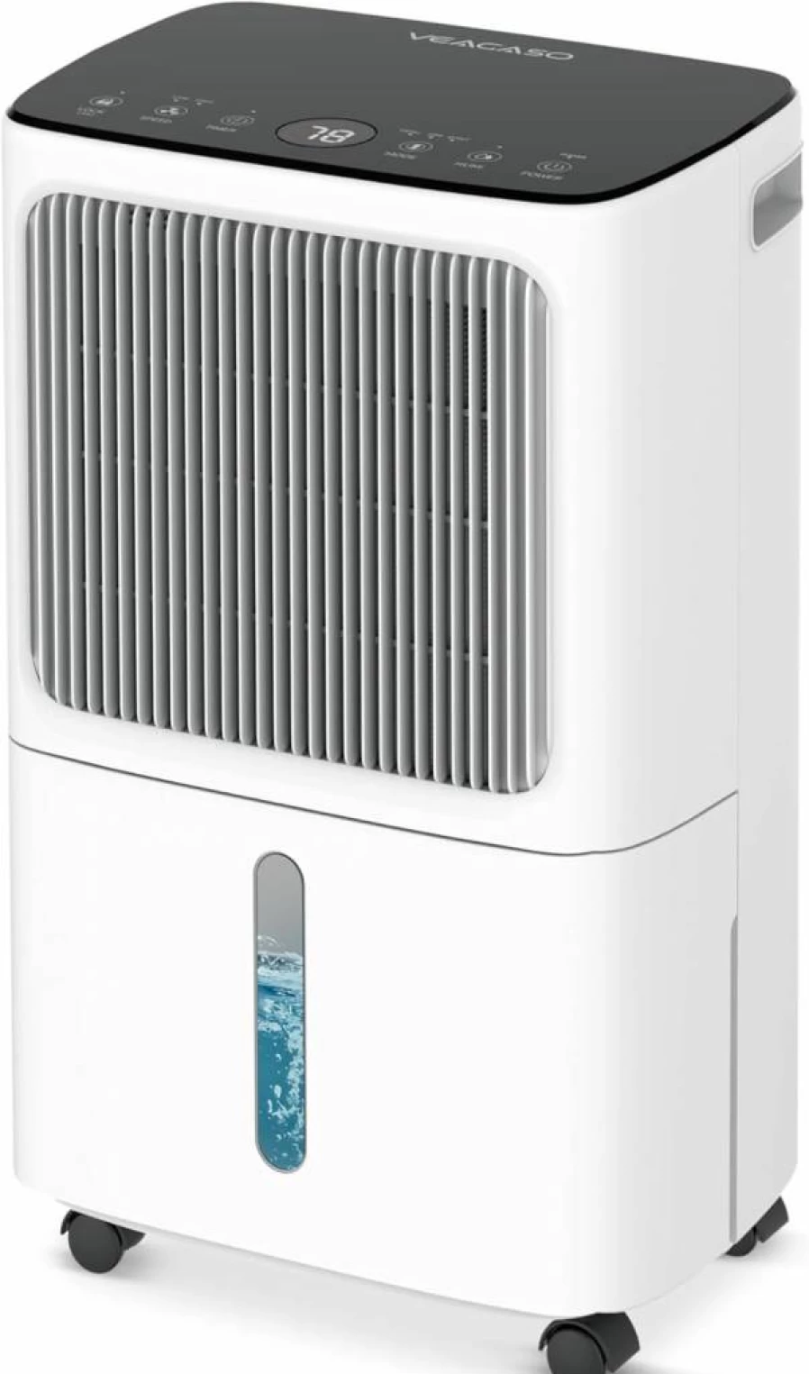 VEAGASO 2500 Sq.Ft Dehumidifier with Drain Hose - 34 Pints/Day for Basement, Large Rooms, Bathroom, Bedroom - 3 Modes, Smart Humidity Control, 24-Hour Timer & Dry Clothes Function