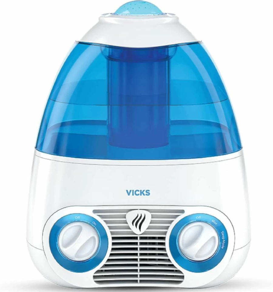 Vicks Starry Night Cool Mist Humidifier for Large Rooms - 1 Gallon Tank with Night Light, Compatible with Vapopads, Ideal for Baby & Kids Bedrooms