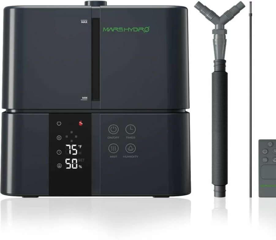 MARS HYDRO 5L Ultrasonic Plant Humidifier with Adjustable Humidity, Timer, Silent Operation for Grow Tents, Indoor Plants, Greenhouse, and Bedroom