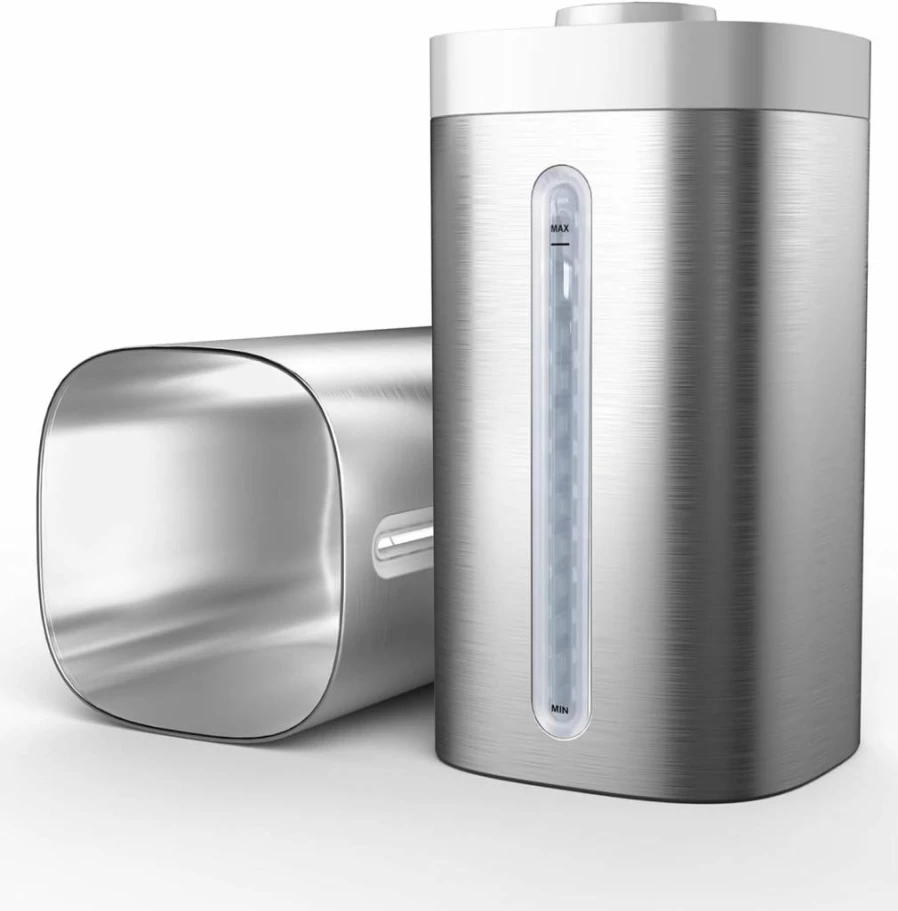 Jack & Rose Stainless Steel Cool Mist Humidifier for Bedroom – Easy to Clean, Dishwasher Safe