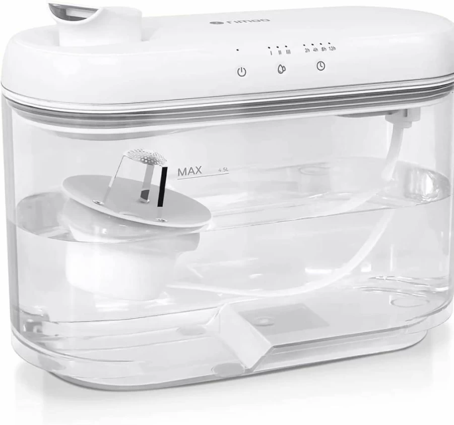 RIMOO 1.3Gal Ultrasonic Cool Mist Humidifier - Top Fill, Super Easy Clean with 3 Washable Parts, Filter-Free, 25dB Ultra-Quiet for Bedroom, Large Room, Baby