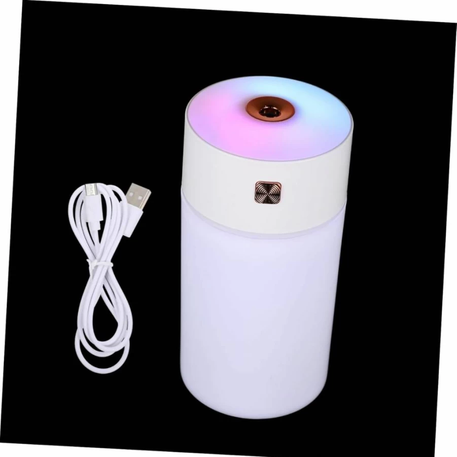 MUCKLILY Portable USB Humidifier for Home, Car, Office & Travel - Compact Aroma Diffuser with Mist Function, Elegant Design for Yoga Rooms & Desktop Use