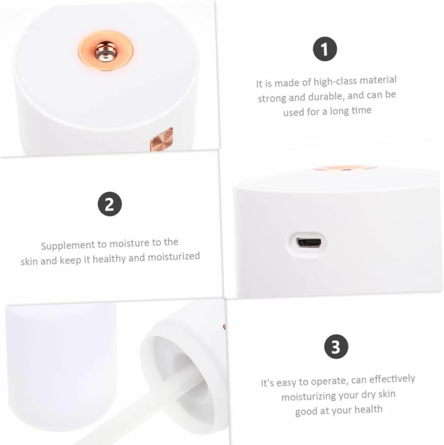 HOLIDYOYO USB Humidifier for Home, Car, and Office - Quiet Aromatherapy Diffuser with Creative Design for Bedroom and Desktop Use