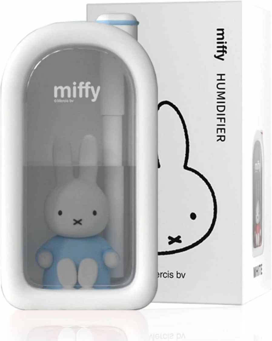 MIPOW Ultrasonic Cool Mist Humidifier with Night Light - 380ml Quiet Mini Humidifier for Bedroom, Nursery, Office, Travel | Miffy Collaboration