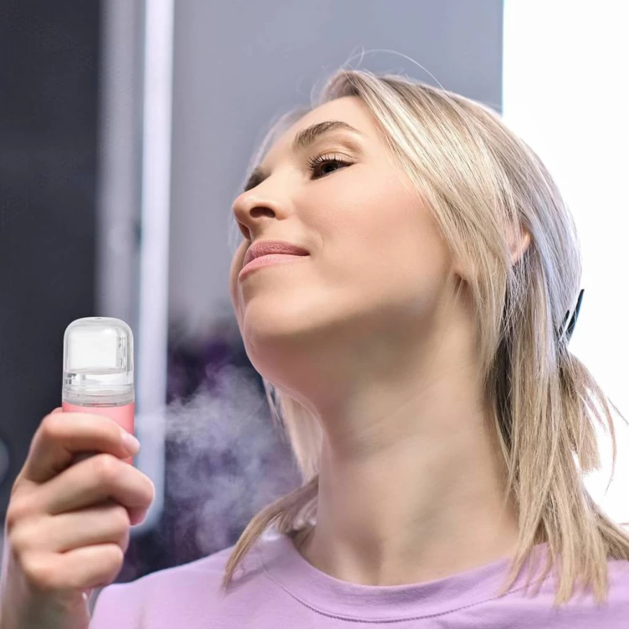 Kichvoe Portable USB Humidifier - Compact Air Moisturizer for Home, Office, and Aromatherapy with Essential Oil Diffuser