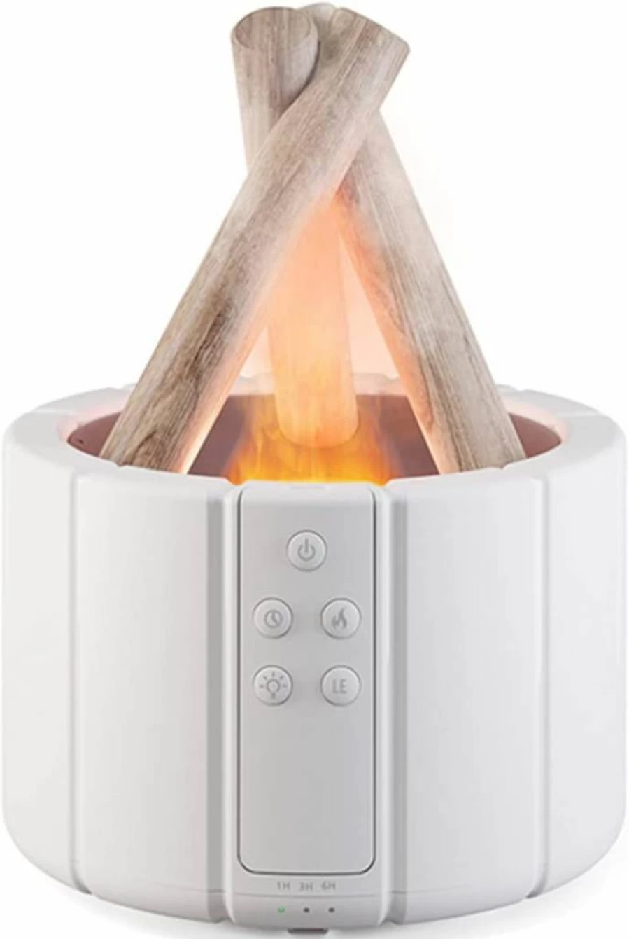 Yaledi 250ml Aromatherapy Essential Oil Diffuser with Remote Control, Auto Shut-Off, Night Light, Cool Mist Humidifier for Home, Office, Gift (White)