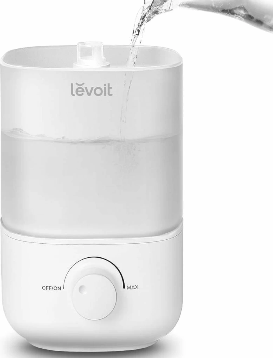 LEVOIT 2.5L Cool Mist Humidifier for Bedroom, Quiet 28dB, Top Fill Design, Auto Shut-Off, BPA-Free, Ideal for Home, Nursery & Plants, 25H Runtime