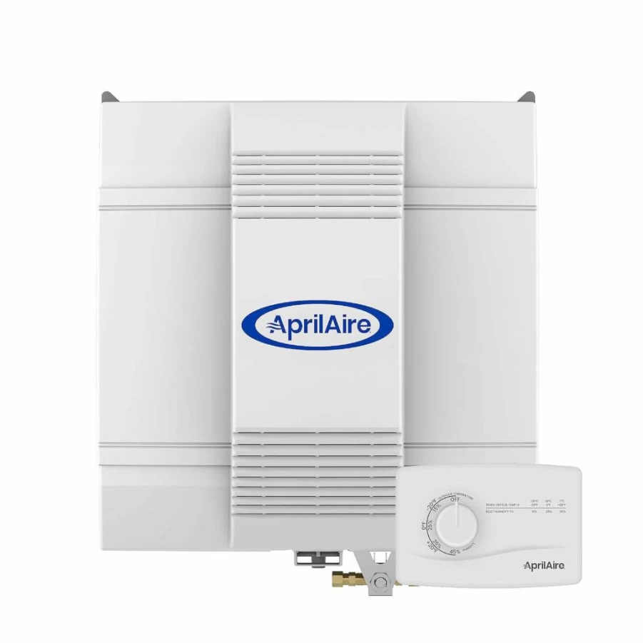 Aprilaire 700M Whole-House Humidifier with Manual Control - 18 Gallons Per Day, Covers Up to 5,300 Sq. Ft., Large Capacity, Gray