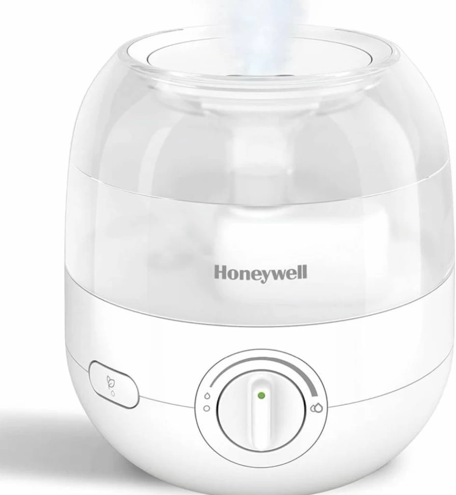 Honeywell Hul525B Black Mini Cool Mist Humidifier - Ultra Quiet, Easy Fill & Clean, Auto Shut-Off for Small Rooms, Bedroom, Office, or Nursery