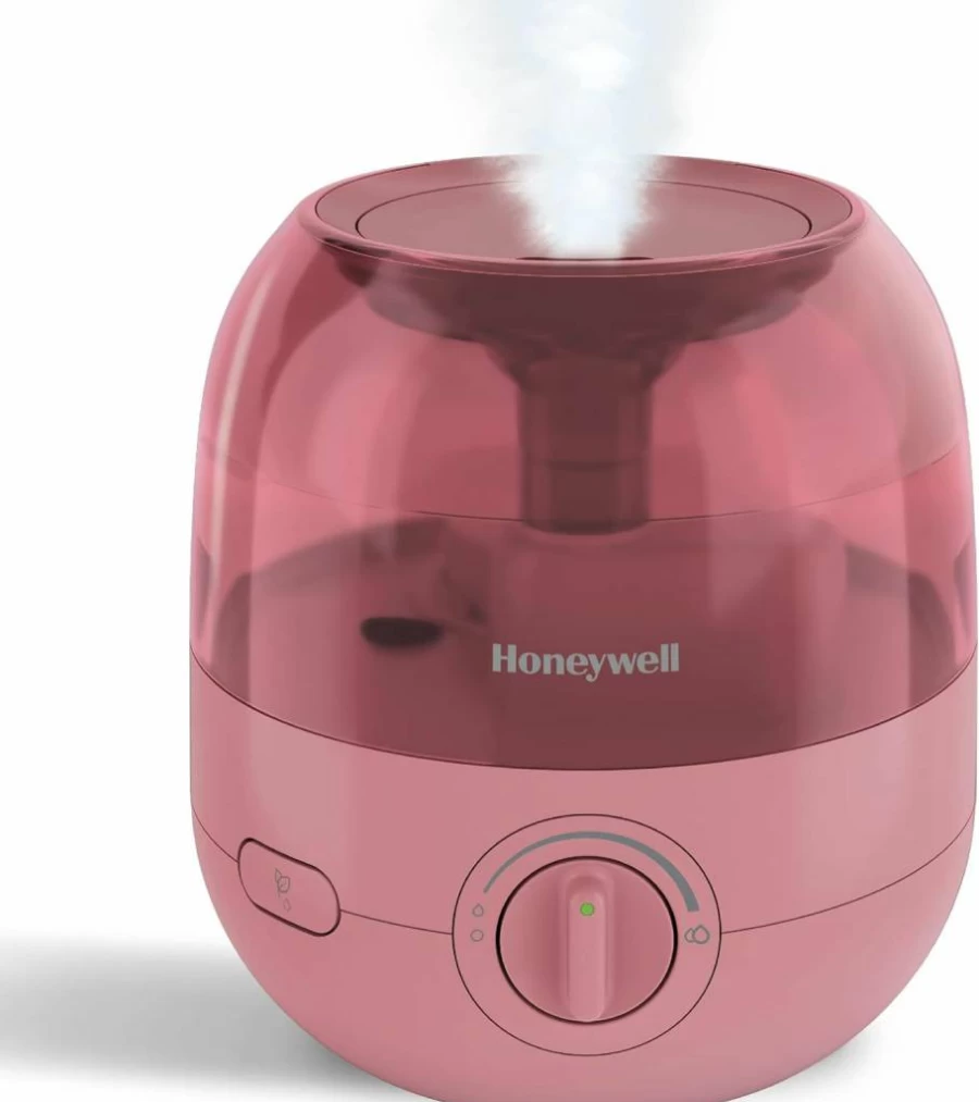 Honeywell Hul525B Black Mini Cool Mist Humidifier - Ultra Quiet, Easy Fill & Clean, Auto Shut-Off for Small Rooms, Bedroom, Office, or Nursery