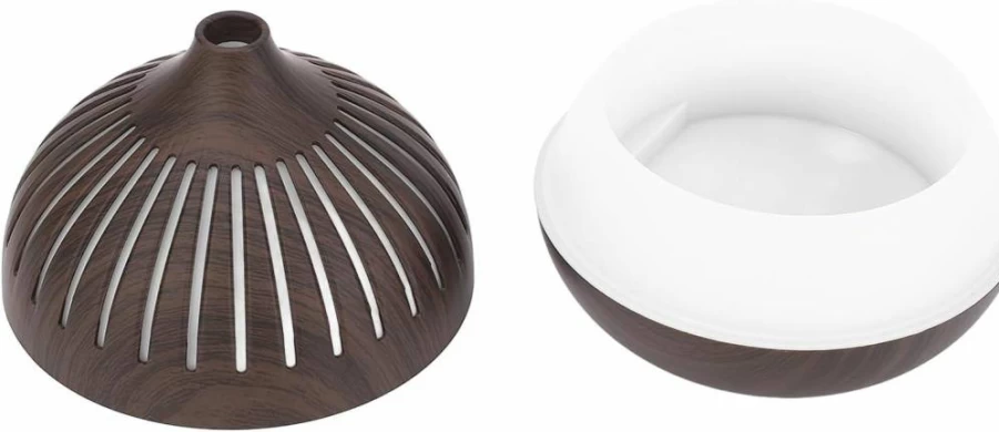 400ml Wooden Essential Oil Diffuser with Colorful LED Lights - Aromatherapy Humidifier for Home & Office (US Plug)