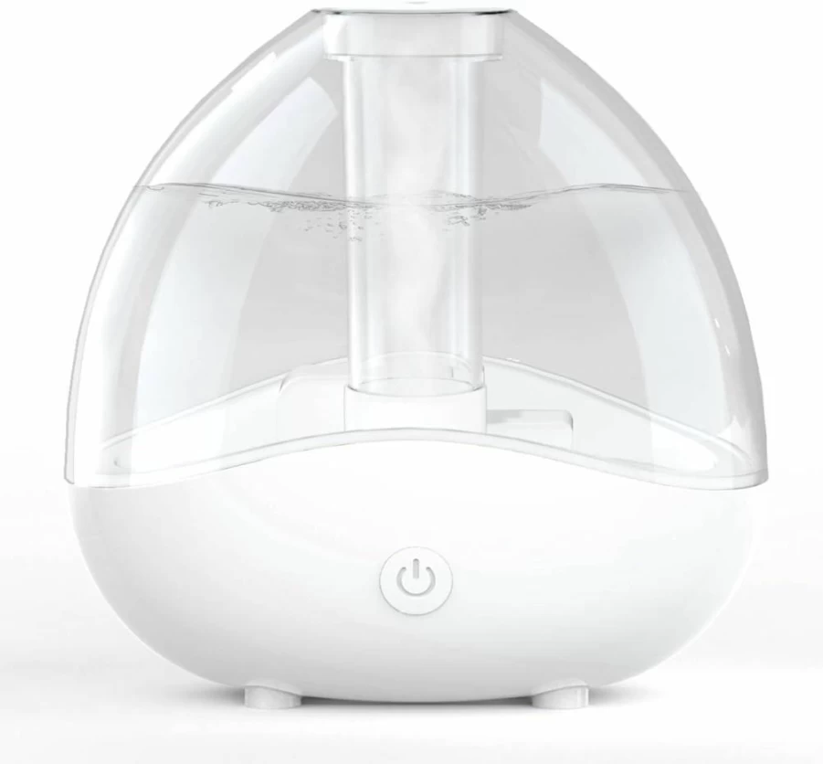 SimerSure Ultrasonic Cool Mist Humidifier - 1.5L Quiet Air Humidifier for Bedroom, Nursery, Office & Plants, Essential Oil Diffuser with Removable Tank, Up to 24H Runtime, White