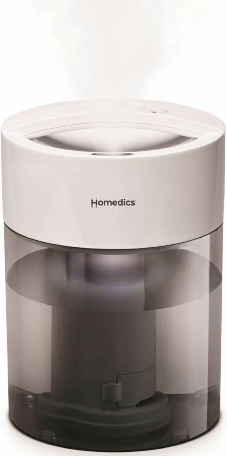 HoMedics Total Comfort UV-C Ultrasonic Cool Mist Humidifier - 0.97 Gallon, 35-Hour Runtime, Quiet Operation, Night Light, Leak-Resistant for Bedroom, Nursery, Office & Plants