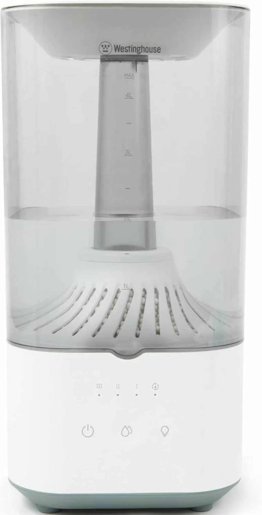 Westinghouse 4.5L Top Fill Ultrasonic Humidifier with Adjustable Cool Mist, LED Night Light, and Touch Control for Home & Office