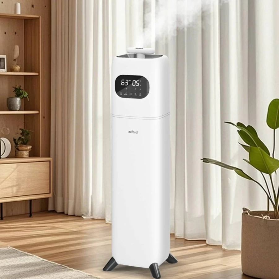 Mifasol 2.3Gal Cool Mist Humidifier with Essential Oil Diffuser - Top Fill Large Room Humidifier for Home, Bedroom, Nursery, Office, and Plants