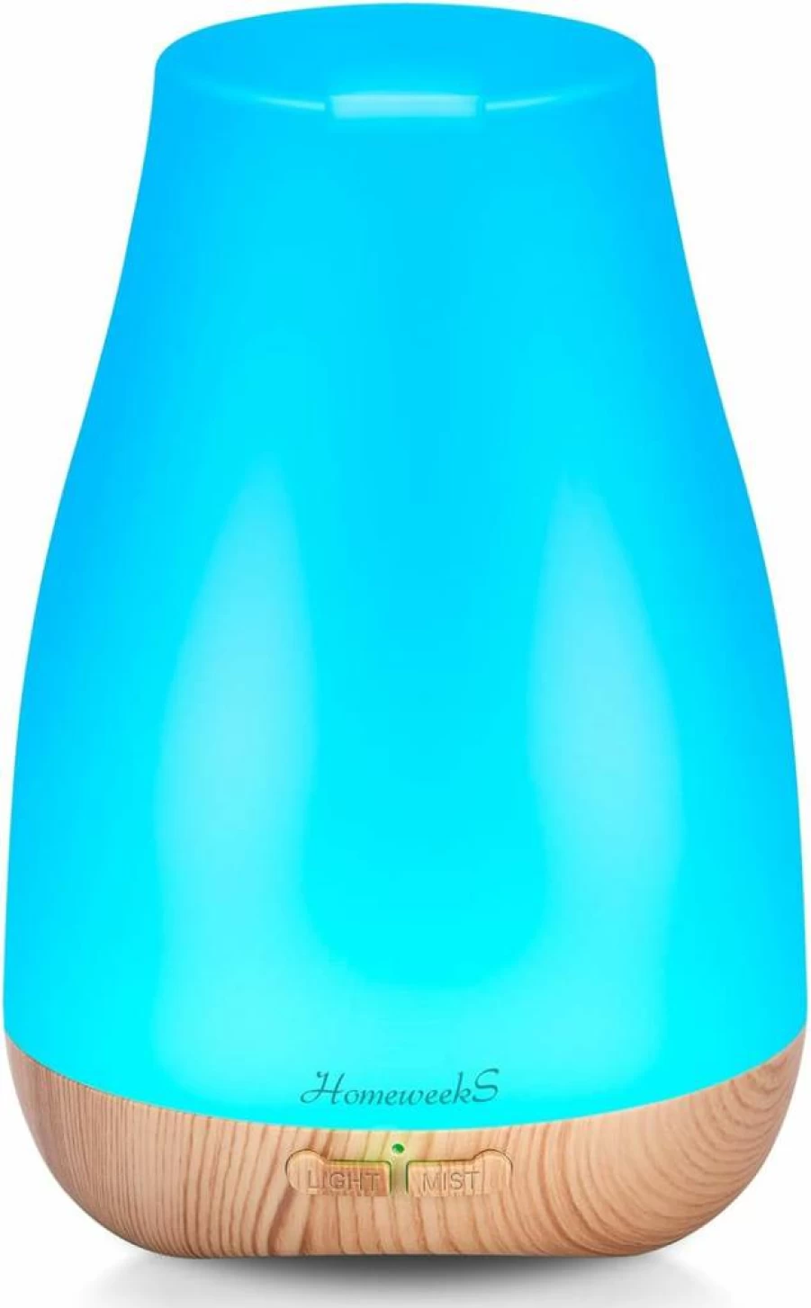 Homeweeks 100ml Essential Oil Diffuser with Adjustable Mist Modes, Auto-Off for Bedroom, Office, Travel | Aromatherapy Humidifier, Colorful LED Lights, Quiet Operation