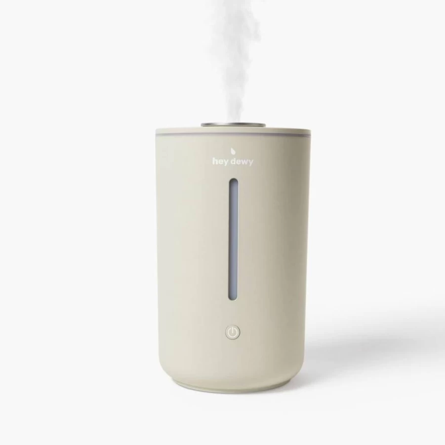 Hey Dewy Ultrasonic Humidifier - Portable Cool Mist Humidifier for Home, Office, Spa & Bedroom, Quiet Air Hydration with Pearl Design