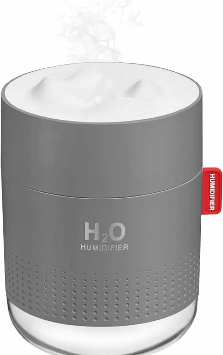 MOVTIP 500ml Portable Mini Humidifier - USB Personal Cool Mist Humidifier for Home, Office, Travel & Baby Room, Super Quiet with Auto Shut-Off & 2 Mist Modes, White